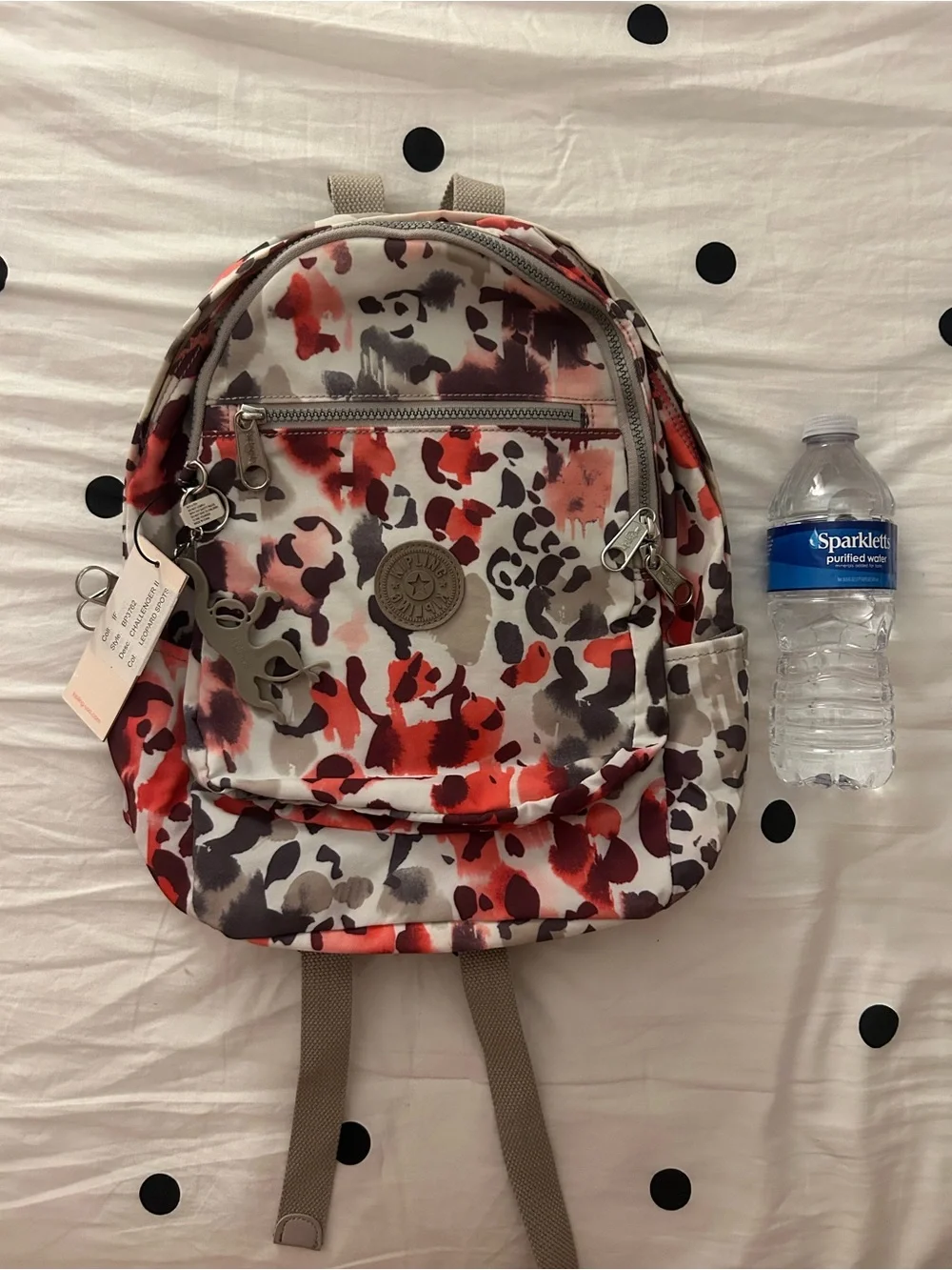 Kipling Challenger II Leopard Spots Backpack